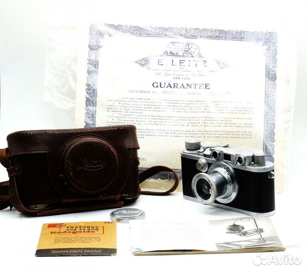 Leica iiib + Elmar 3.5/50 с документами