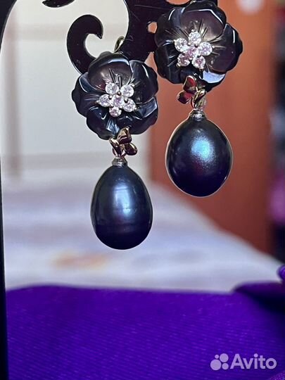 Серьги с жемчугом