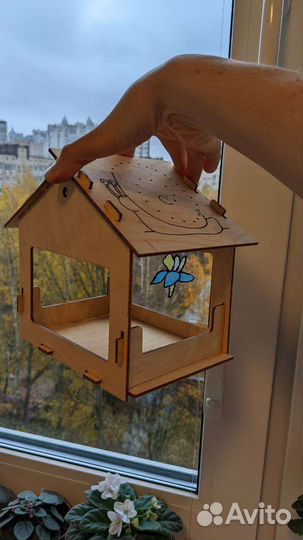 Кормушка для птиц+набор для творчества