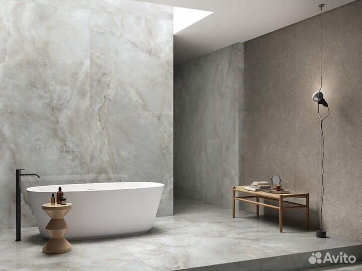 Крупноформатный керамогранит под оникс