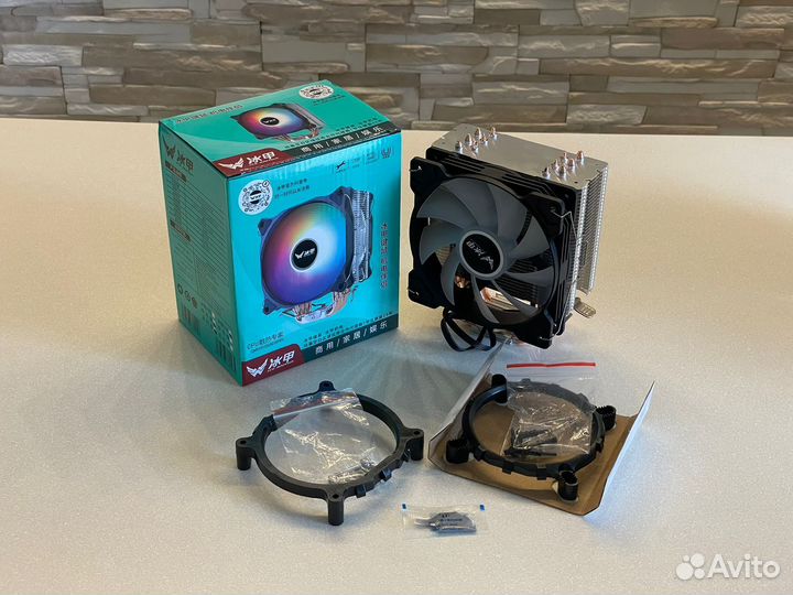 Кулер для процессора 6 трубок Снеговик Snowman