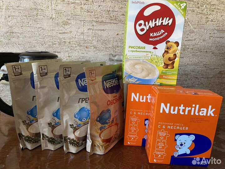 Каши, смесь с 6 месяцев