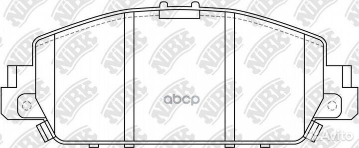 Колодки тормозные дисковые PN28005 NiBK