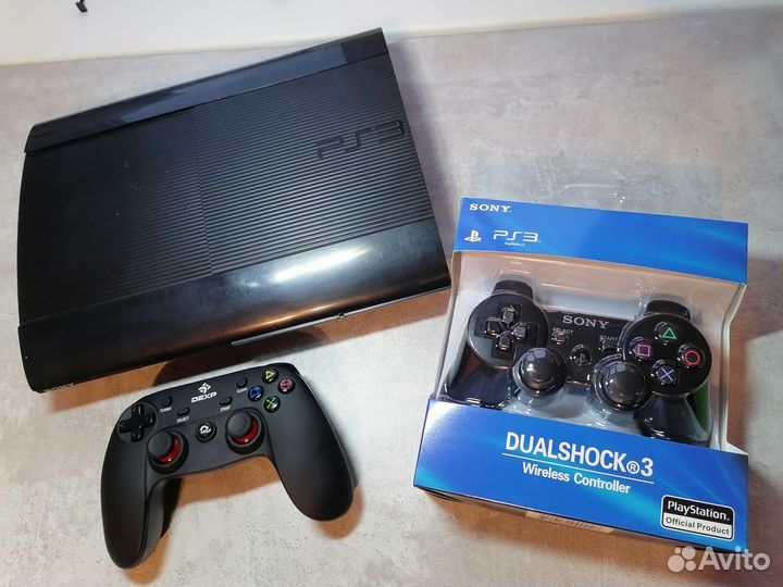 PS3 500gb+2джоя, много игр