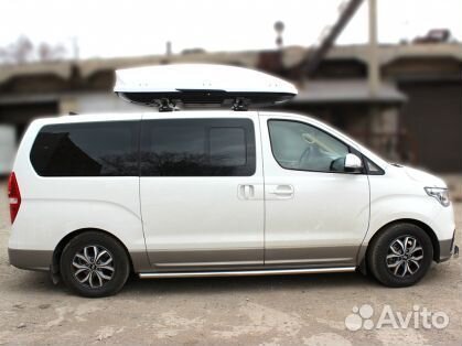 Пороги труба d-53 Hyundai H-1, 2017-наст.вр