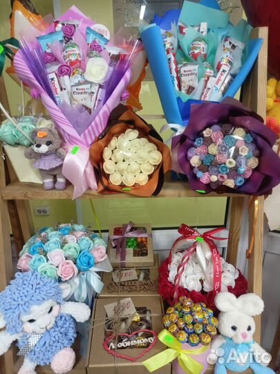 Съедобные букеты и подарки в наличии