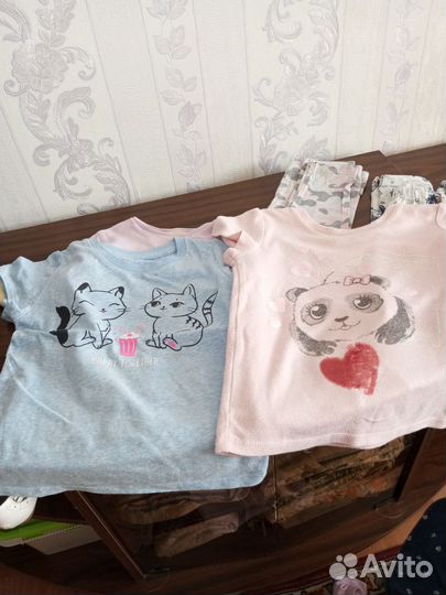 Пакет футболок для девочки на рост 110-116