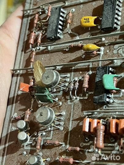 Платы СССР с радиодеталями