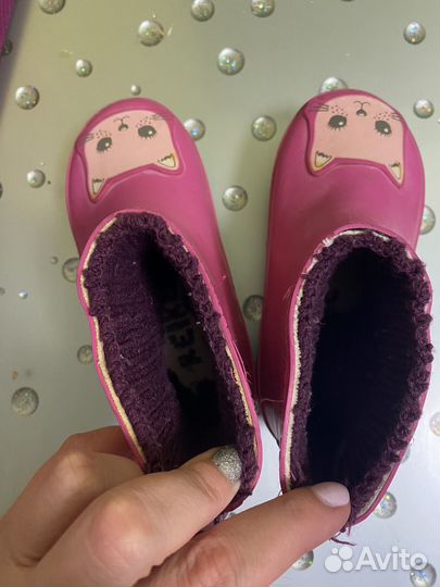 Резиновые сапоги reima 24 для девочки