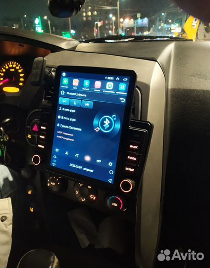 Магнитола Ssang yong Kyron android Tesla новая