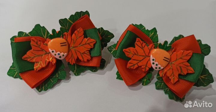 Резинки для волос осень