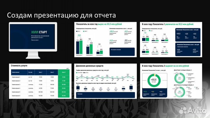 Создаю отчетные презентации