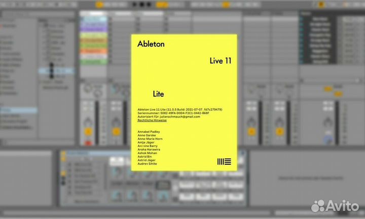 Ableton Live 11 Lite Intro Standard Suite лицензии