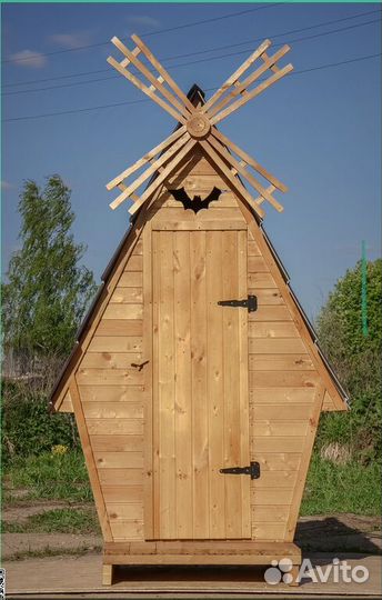 Дачный туалет деревянный BAG338