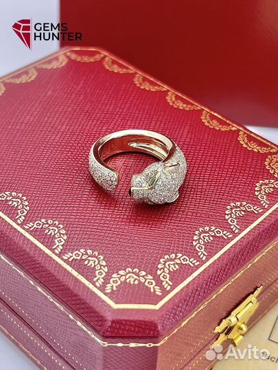 Кольцо золотое Cartier panthere