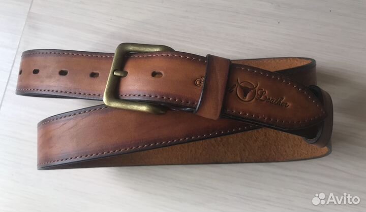 Ремень кожаный ручная работа