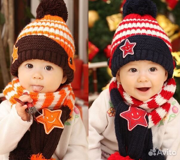 Шапка и шарф новые