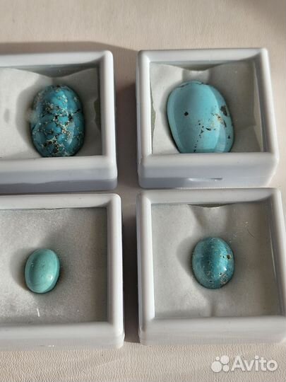 Кабашоны из иранской бирюзы
