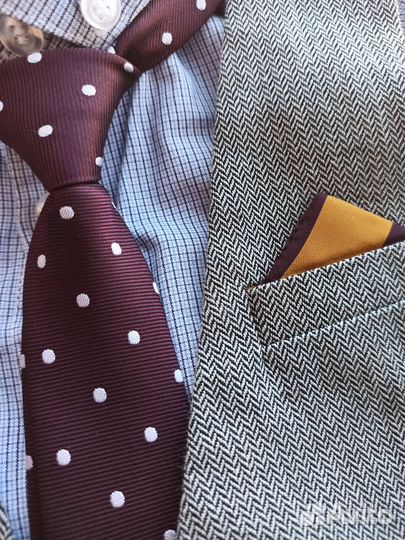 Жилет, галстук, рубашка Next 6-9 мес (74)