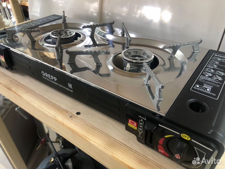 Плита газовая двухконфорочная grepp