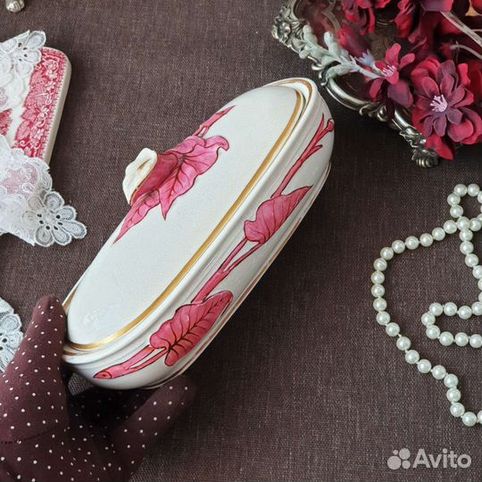 1877год Антикварный футляр/шкатулка, Англия