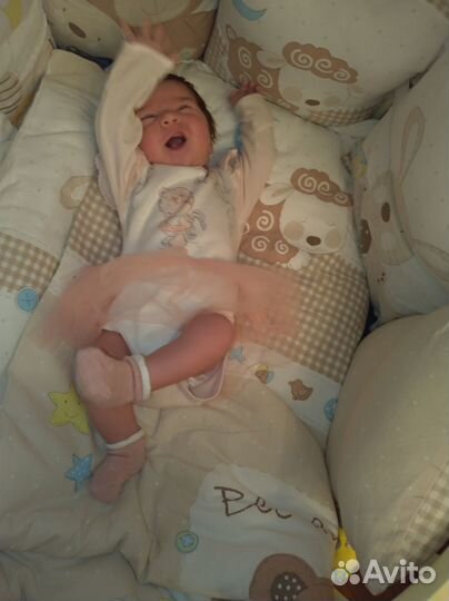 Детская кровать овальная круглая 8в1 от 0 до 3 лет