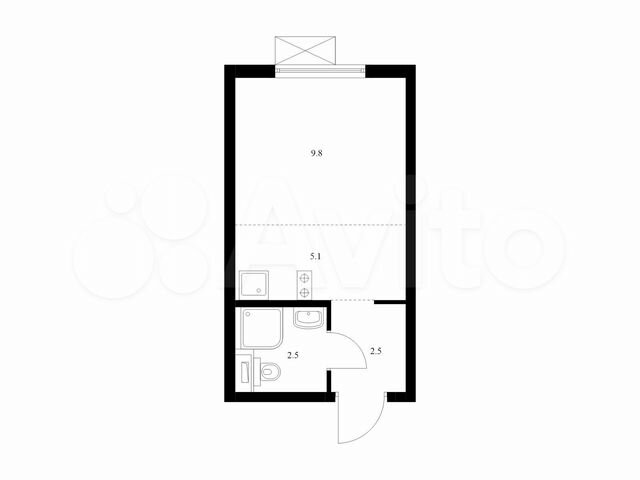 Квартира-студия, 19,9 м², 31/33 эт.