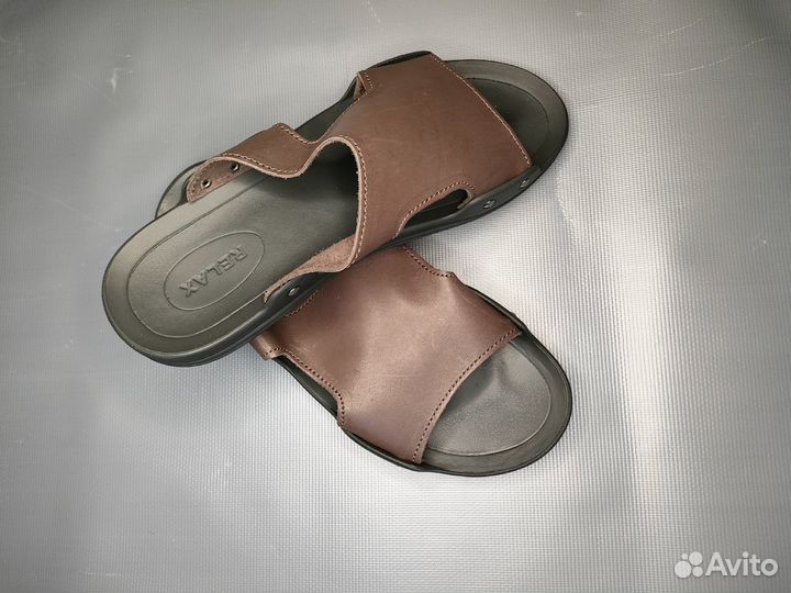 Пантолеты шлепанцы тапочки из натуральной кожи