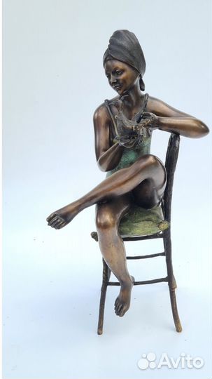 Скульптура бронзовая Италия антиквариат из Европы