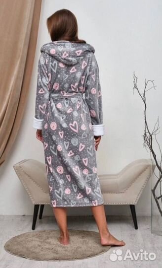 Халат махровый женский