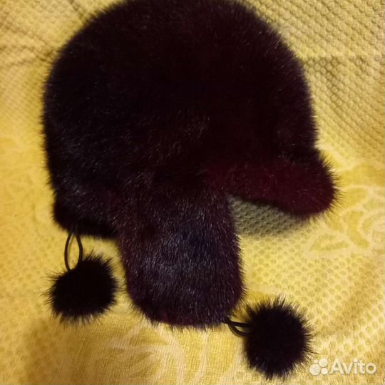 Шапка ушанка норка