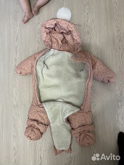 Зимний комбинезон для девочки 62-68