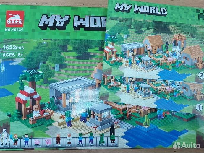 Конструктор Майнкрафт Большая деревня