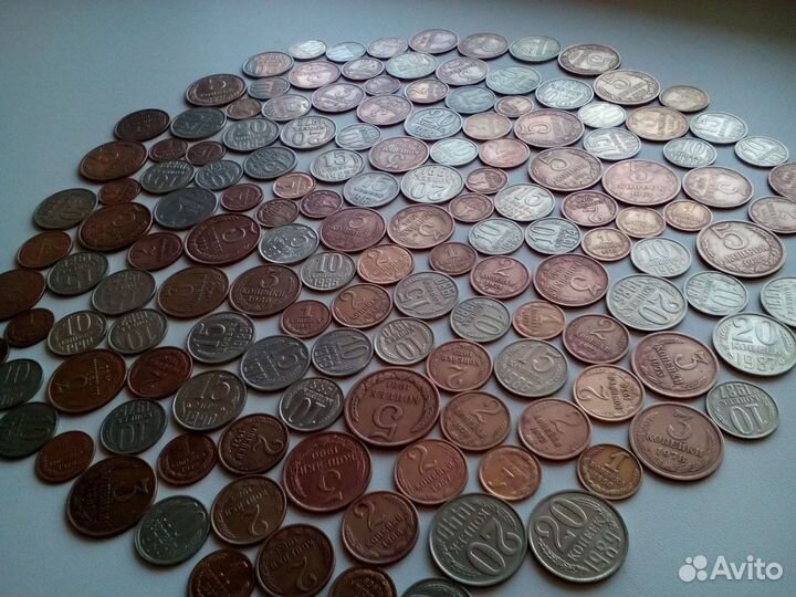 Монеты регулярной чеканки СССР с 1961 по 1991 г.г