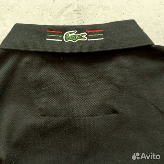 Поло Lacoste classic черная