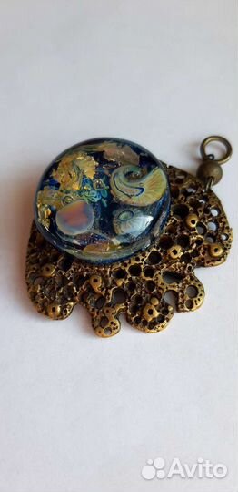 Кулон Рыба лэмпворк