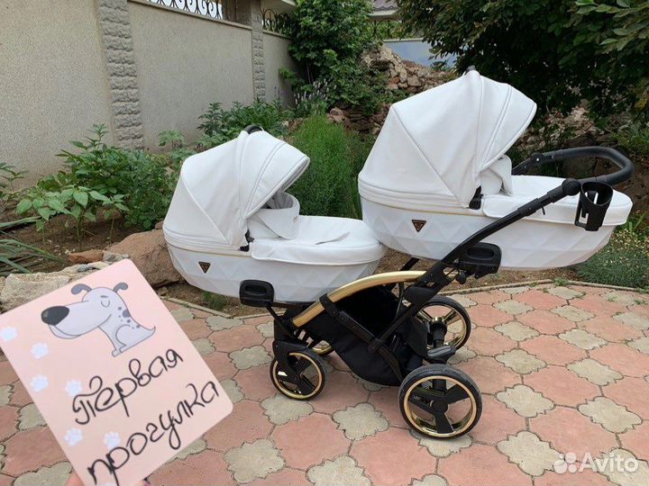 Коляска 2 в 1 для двойни, близнецов, погодок