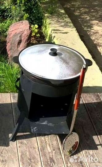 Казан 10 литров печь + шумовка