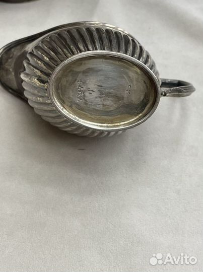 Кофейный-чайный сервиз из серебра. Англия