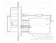 Резистор э вент. отоп. для а м Chrysler Voyager IV