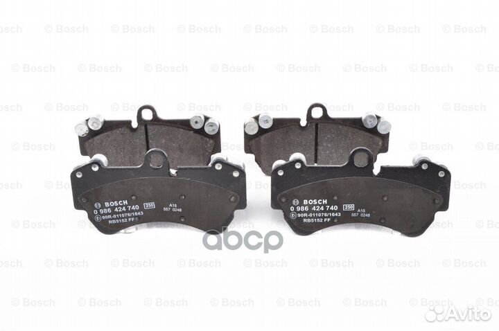 Колодки тормозные дисковые перед 0986424740