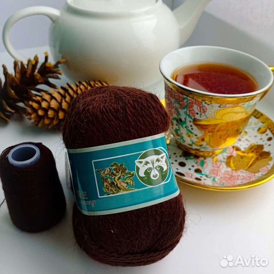 Пряжа пух норки, кашемир пряжа