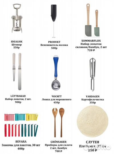 Кухонная утварь IKEA новая