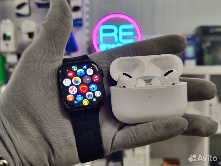 Apple Watch 10 Black 41mm + AirPods PRO Premium