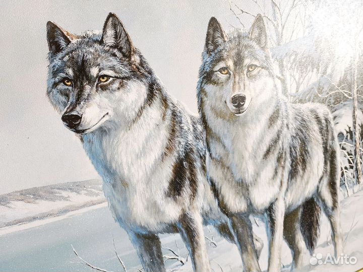 Картина Волки репродукция
