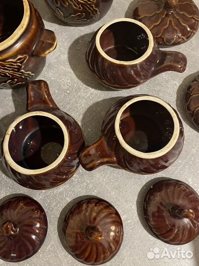 Горшок керамический для запекания 9 шт