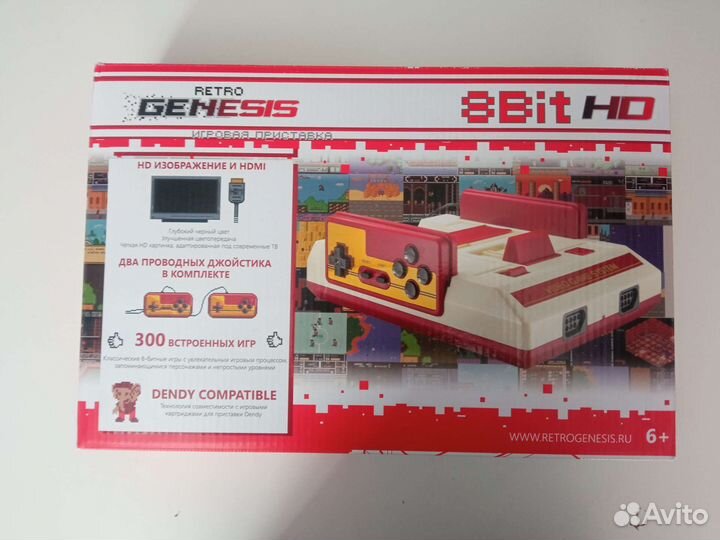 Игровая приставка dendy retro genesis 8bit hd