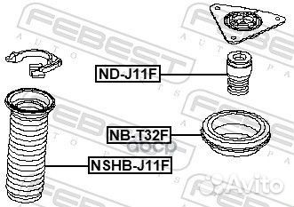 Отбойник переднего амортизатора NDJ11F Febest