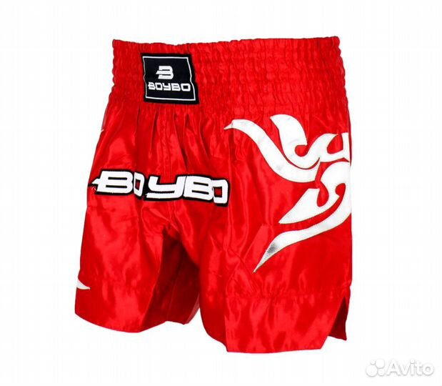 Шорты для тайского бокса BoyBo (синий, L)