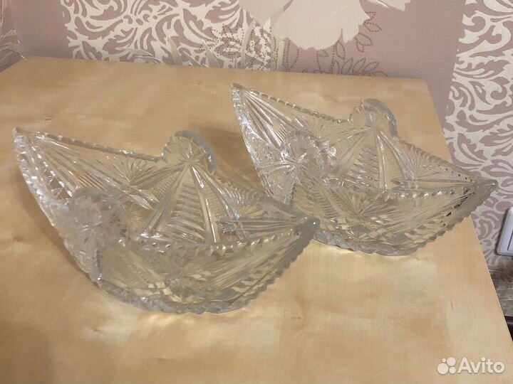 Хрустальные салатники СССР